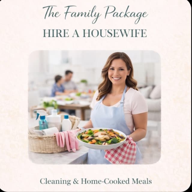 The family package HIRE A HOUSEWIFE at Ezer Kenegdo Refine in High Point, NC