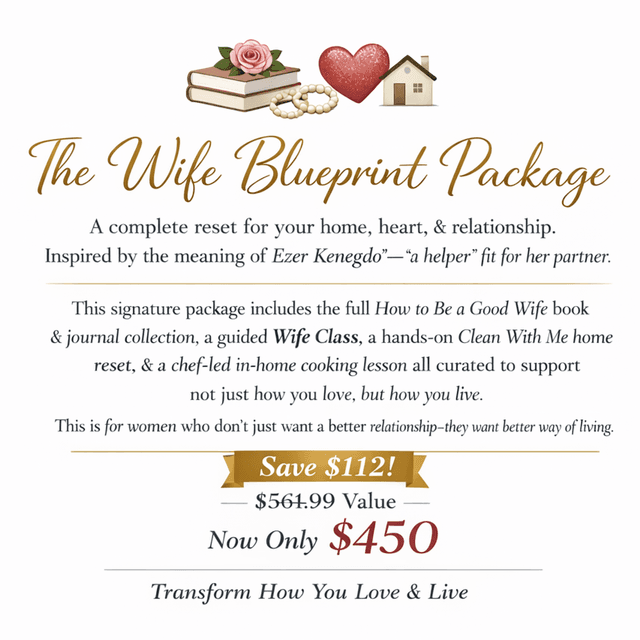 The Wife Blueprint Package at Ezer Kenegdo Refine in High Point, NC